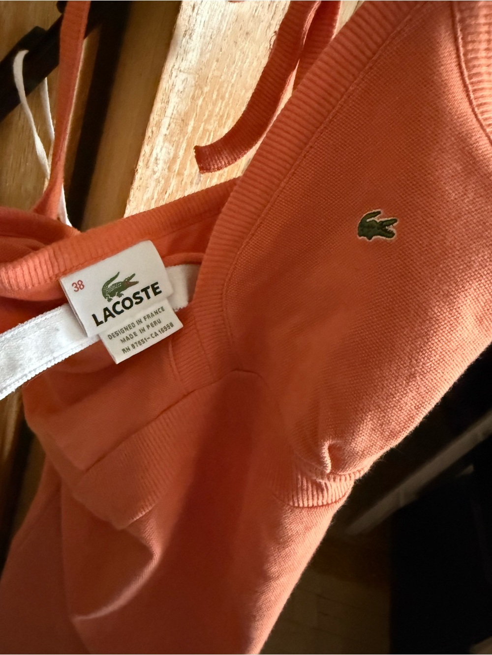 Lacoste Halter Dress Sz 38/6 - Picture 4 of 6